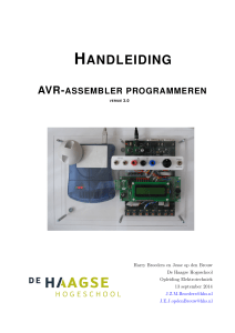 Handleiding AVR-assembler programmeren