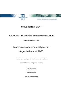 Macro-economische analyse van Argentinië vanaf 2003