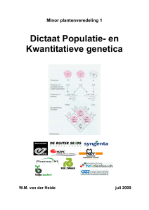 Dictaat Populatie- en Kwantitatieve genetica