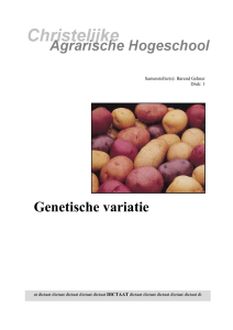 Genetische variatie - Wageningen UR E-depot