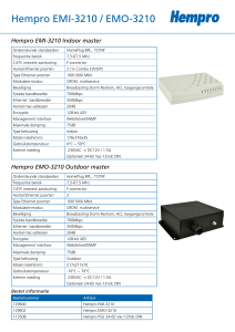 Specificaties EMI 3210 EMO 3210