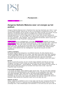 PS - Persbericht Nathalie regionaal - DEF