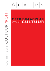 Meer draagvlak voor Cultuur – Commissie Cultuurprofijt