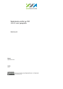 Nederlands profiel op ISO 19115 voor geografie