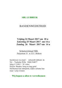 Inschrijven via email : info@sbl