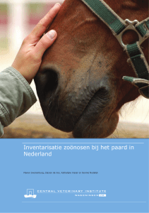 Inventarisatie zoönosen bij het paard in Nederland
