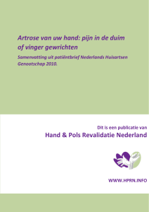 Artrose van uw hand: pijn in de duim of vinger gewrichten Hand
