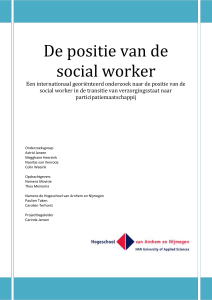 De positie van de social worker