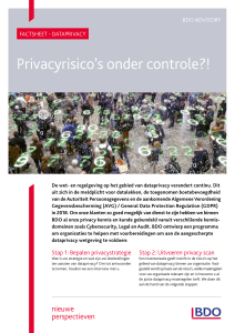 Privacyrisico`s onder controle?!