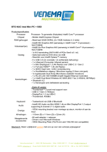 BTO NUC Intel Mini PC + SSD