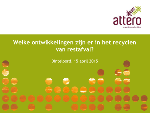 Welke ontwikkelingen zijn er in het recyclen van restafval?