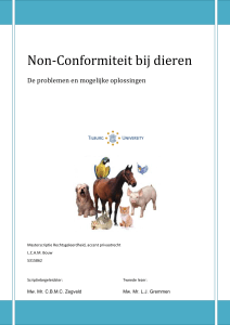 Non-Conformiteit bij dieren - University of Tilburg