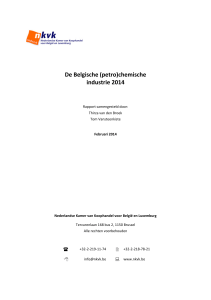 De Belgische (petro)chemische industrie 2014