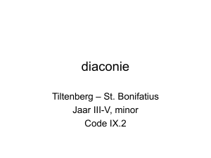 diaconie - De Tiltenberg