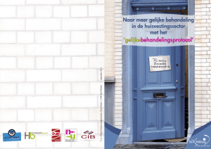 brochure gelijke behandeling in de - Stad Sint