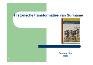 Historische transformaties van Suriname