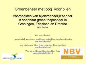 Lezing Arie Koster - Natuur en Milieufederatie Groningen