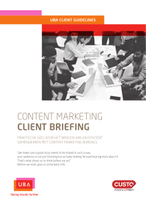 content marketing client briefing