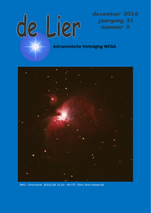 Lier - Astronomische Vereniging Wega Tilburg