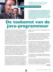 De toekomst van de Java-programmeur