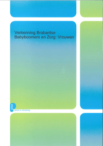 Verkenning Brabantse Babyboomers en zorg: Vrouwen