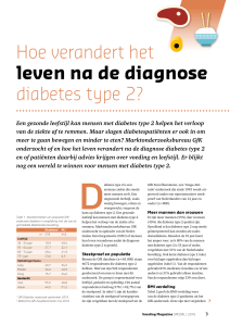 Hoe verandert het leven na de diagnose diabetes type 2?