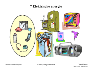 Natuurwetenschappen - Elektrische Energie