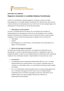 leaflet_patienteninfo - Landelijke Database Fysiotherapie