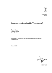 Naar een brede school in Vlaanderen - Sociaal