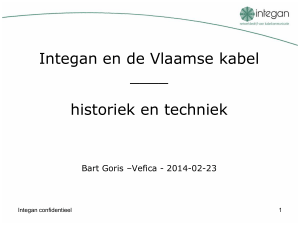Integan en de Vlaamse kabel ____ historiek en techniek