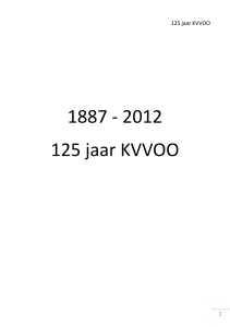 1887 - 2012 125 jaar KVVOO