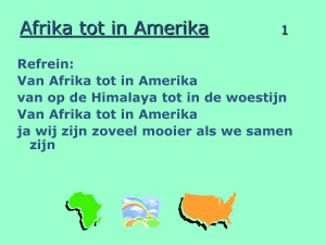 Afrika tot in Amerika