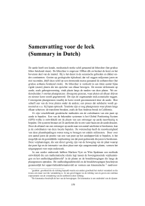 Samenvatting voor de leek (Summary in Dutch)