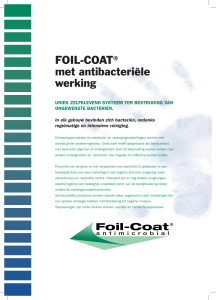 FOIL-COAT® met antibacteriële werking