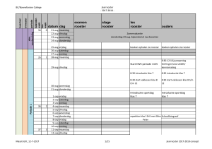 Jaarrooster 2016