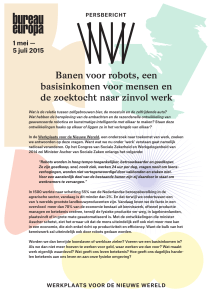 Press Release (NL) - Workshop for the New World