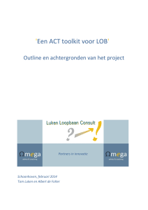Een ACT toolkit voor LOB