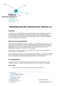 behandeling met radioactief jodium 131