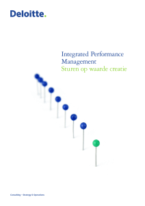Integrated Performance Management Sturen op waarde