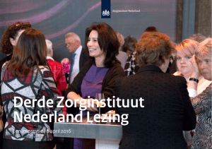 Impressie derde Zorginstituut Nederland Lezing