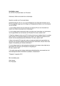 Schriftelijke vragen Art. 84 RvO Provinciale Staten van Flevoland
