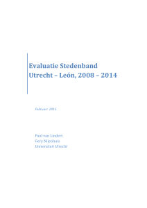 Evaluatie Stedenband Utrecht – León, 2008