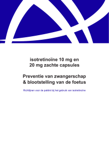 isotretinoïne 10 mg en 20 mg zachte capsules Preventie