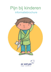 Informatiebrochure Pijn bij kinderen.indd - AZ Sint-Jan