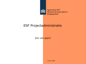 ESF Projectadministratie