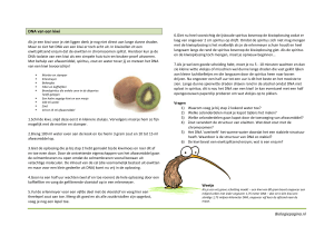 Biologiepagina.nl DNA van een kiwi
