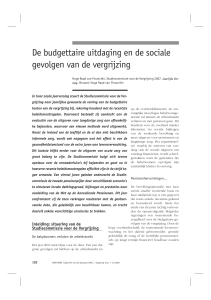 De budgettaire uitdaging en de sociale gevolgen