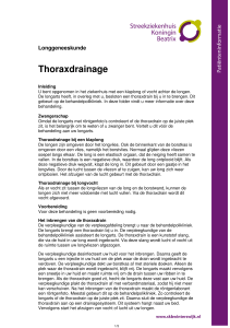 Thoraxdrainage - Streekziekenhuis Koningin Beatrix