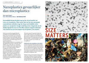 Nanoplastics gevaarlijker dan microplastics