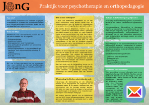 Praktijk voor psychotherapie en orthopedagogie